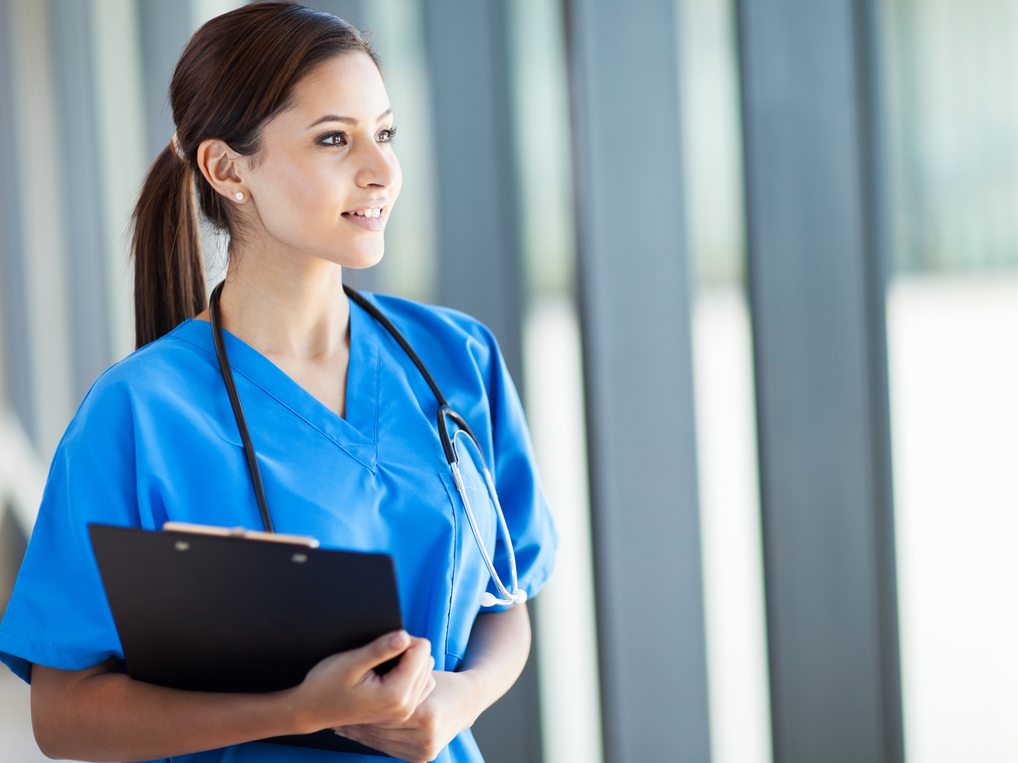 Nurse with a clipboard